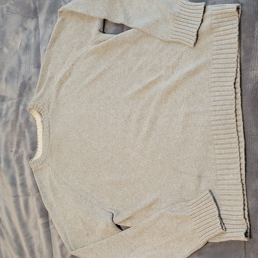 Men's Grey Crew Neck Sweater Size L